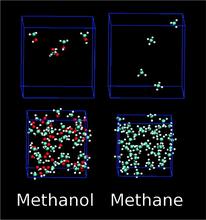Vapor–Liquid Coexistence Curves for Methanol and Methane Using Dispersion-Corrected Density Functional Theory